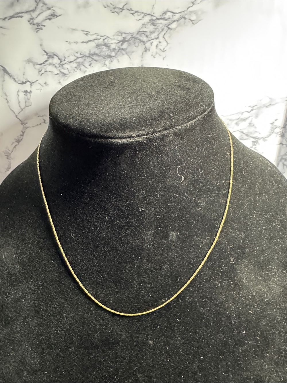 Vintage Monet Gold-Tone Twisted Rope Necklace 18”